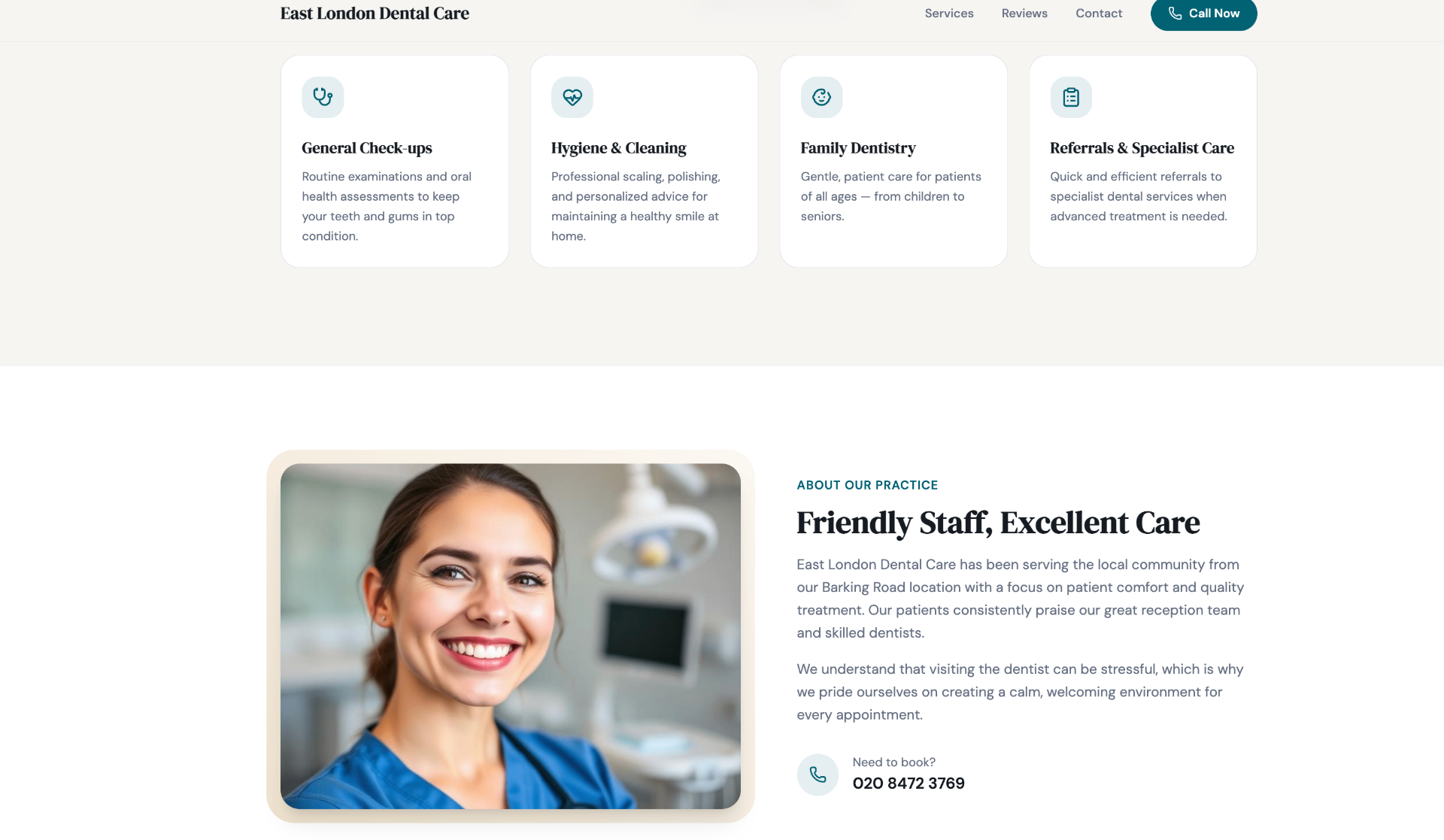 East London Dental Care — screenshot 2